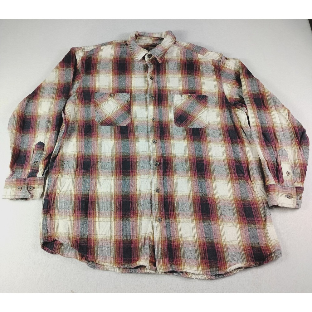 C.E. Schmidt Shirt Mens Brown‎ 2XT Plaid Workwear Westerncore Workwear Gorpcore